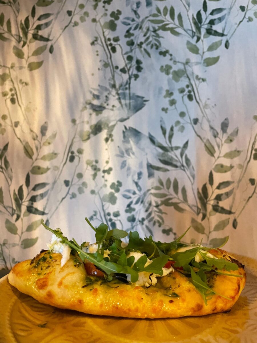 Base con aceite de oliva, ajo y perejil